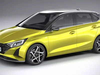 Hyundai i20 2024 3D model