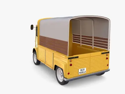 Citroen HY Pick Up with interior v1 3D model