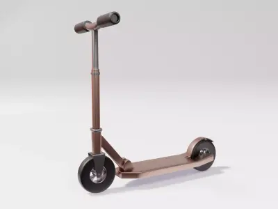 scooter game ready asset with texture 3D model