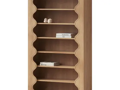 Katie Hodges Scalloped Bookcase 3D model