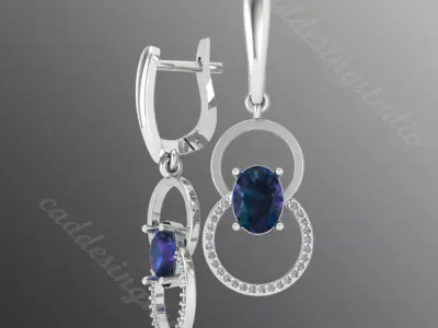 Earrings bi30 3D print model