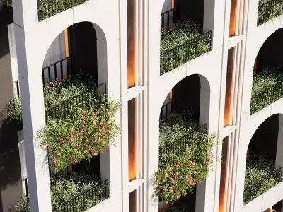 Arch Hotel 3D model