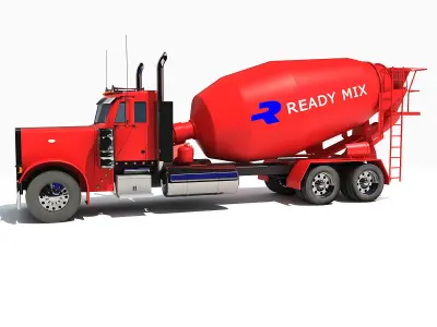 Concrete Mixer Truck 3D model