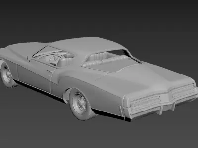 Buick Rievera 1973 3D print model