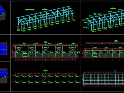 356 kWp Solar Project Type 9 3D model