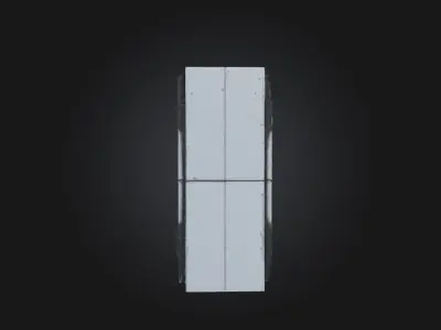 Modular Sci-Fi Wall Game-Ready Low-poly 3D model