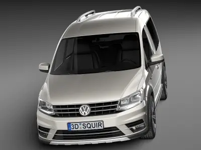 Volkswagen Caddy Alltrack 2016 3D model