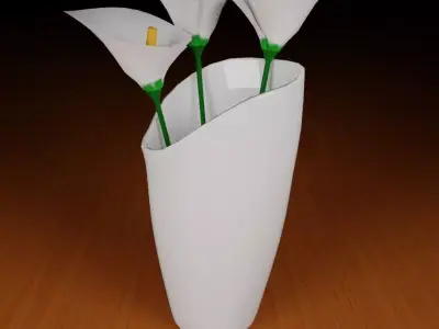 free Vase Free low-poly 3D model