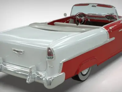 Chevy Belair convertible 1955 3D model