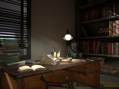 Gregory Samsas room Low-poly 3D model