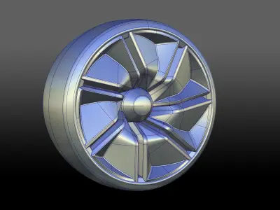 Infiniti Prototype 10 Concept rims 3D model