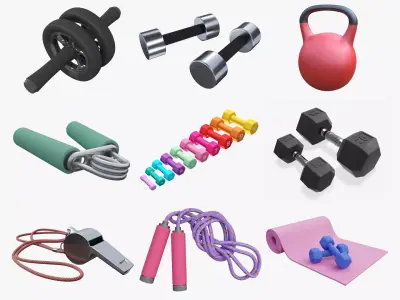Sports equipment vol3 3D Model Pack