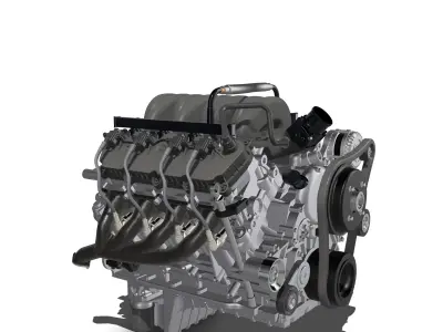 Godzilla V8 Engine OEM spec 3D print model