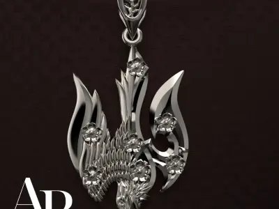 Ukrainian Trident 3D print model