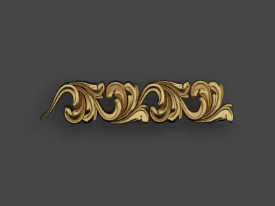 5 Borders Ornamental Pack 9 3D model