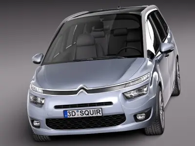 Citroen Grand C4 Picasso -2014 3D model