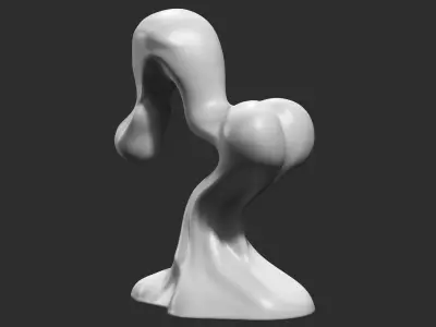 Modern Abstract Decorative sculpture 3d print model 56 3D print model