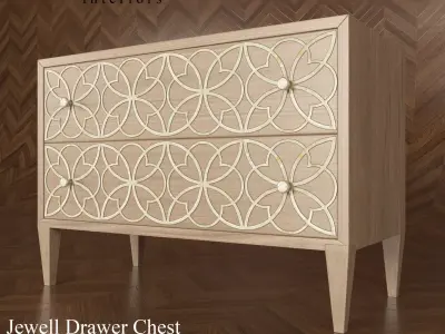 Jewell Drawer Chest BERNHARDT 3D model
