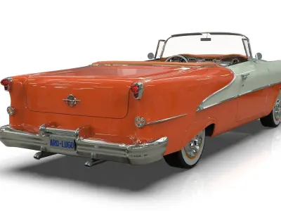 Oldsmobile 88 Convertible 1955 Low-poly 3D model