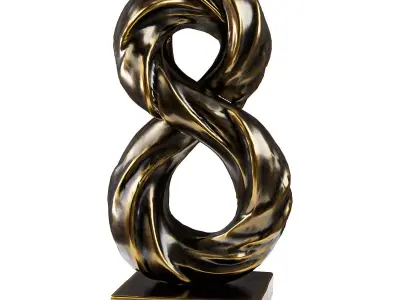 Abstract sculpture 2 Low-poly 3D model