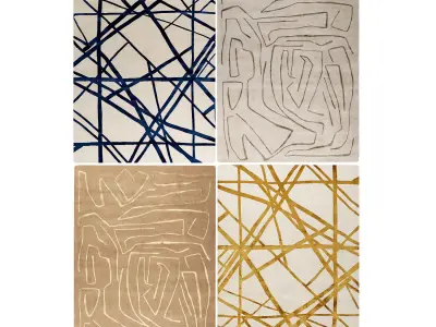 Four rugs by Corner Design 3D model