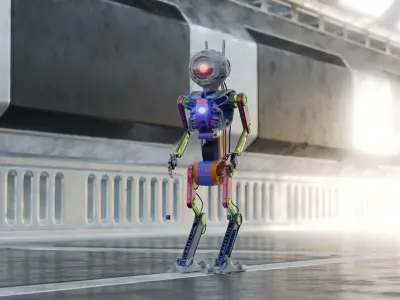 Robot Frank QBT 3D model