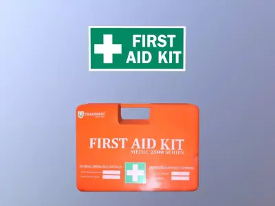 First Aid Kit Low-poly 3D model