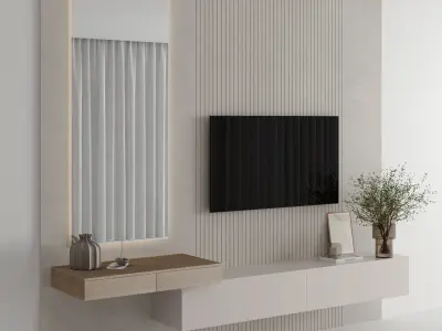 Bedroom Furniture Composition 11 3D model