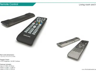 Living Room TV 3D model