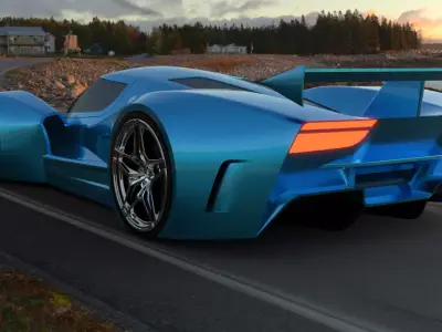 sport car  3D model shop