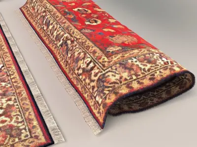 Persian carpet rug 004 3D model