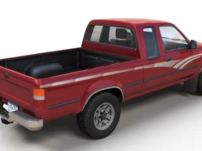 Toyota Hilux SR5 pickup Low-poly 3D model