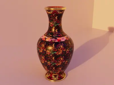 Medieval Flower Vase 2 Low-poly 3D model