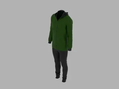 Sport Suit Low-poly 3D model 42