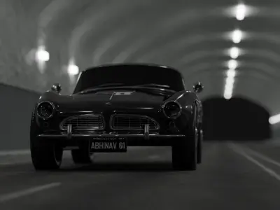 Tunnel low poly model 3D model