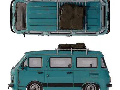 Fiat 900E Panorama Minivan 3D model
