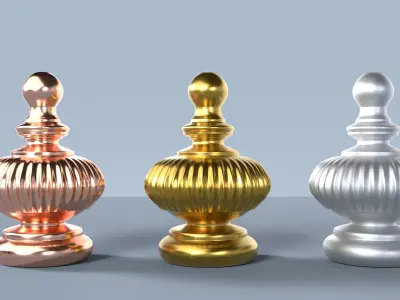 3D Finials 3D model