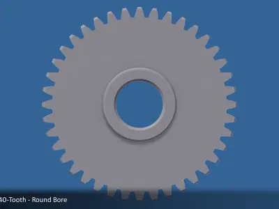 40-Tooth Spur Gear 03 3D print model