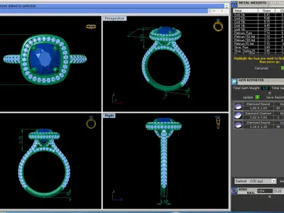Secret Love Diamond Ring 3D model