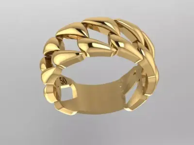 Woven ring 3D print model