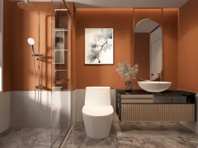 Luxury Interior Scenes-Bathroom 1 3D model