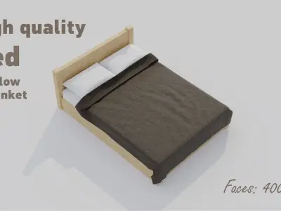Furniture pack Low-poly 3D model