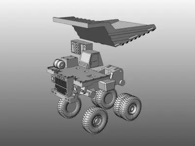 Tip truck Belaz 3D print model