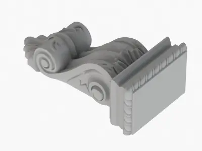 Scroll Corbel 38  3D model