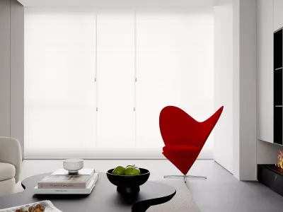 Modern living room dining room interior scenes 356 3D model