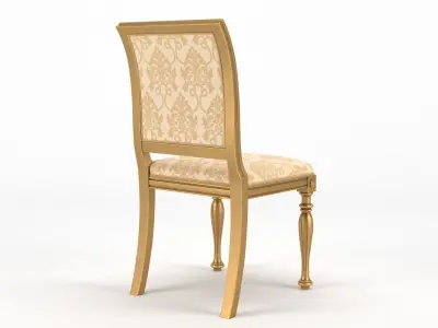 Classic Luxury Dining Chair 3D model
