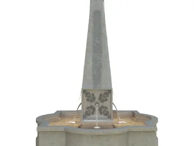 Palazzo Obelisk Fountain 3D model