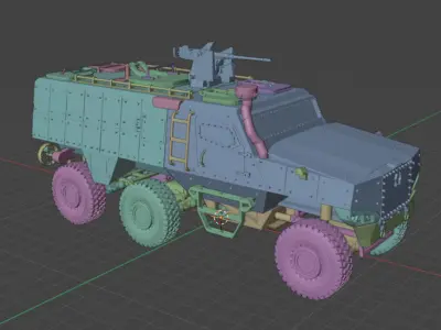 PMPV MiSu Armored Vehicle - 35th Scale 3D print model 3D print model