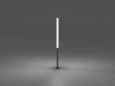 Low-poly Modern Street Light  Free low-poly 3D model