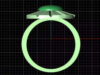 Luxury 3 piece women ring 3D print model